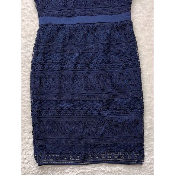 NWT Revolve Likely Navy Lace Drew Sleeveless V-Neck Choker Mini Dress, Size 4 - Picture 10 of 16